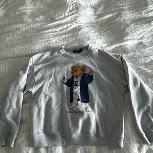 ralph lauren polo bear fleece crewneck